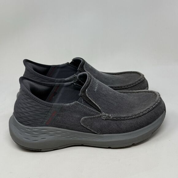 Skechers Parson Dewitt Slip Ins Shoes Mens 8.5 WW Extra Wide Fit Gray Comfort main image 7